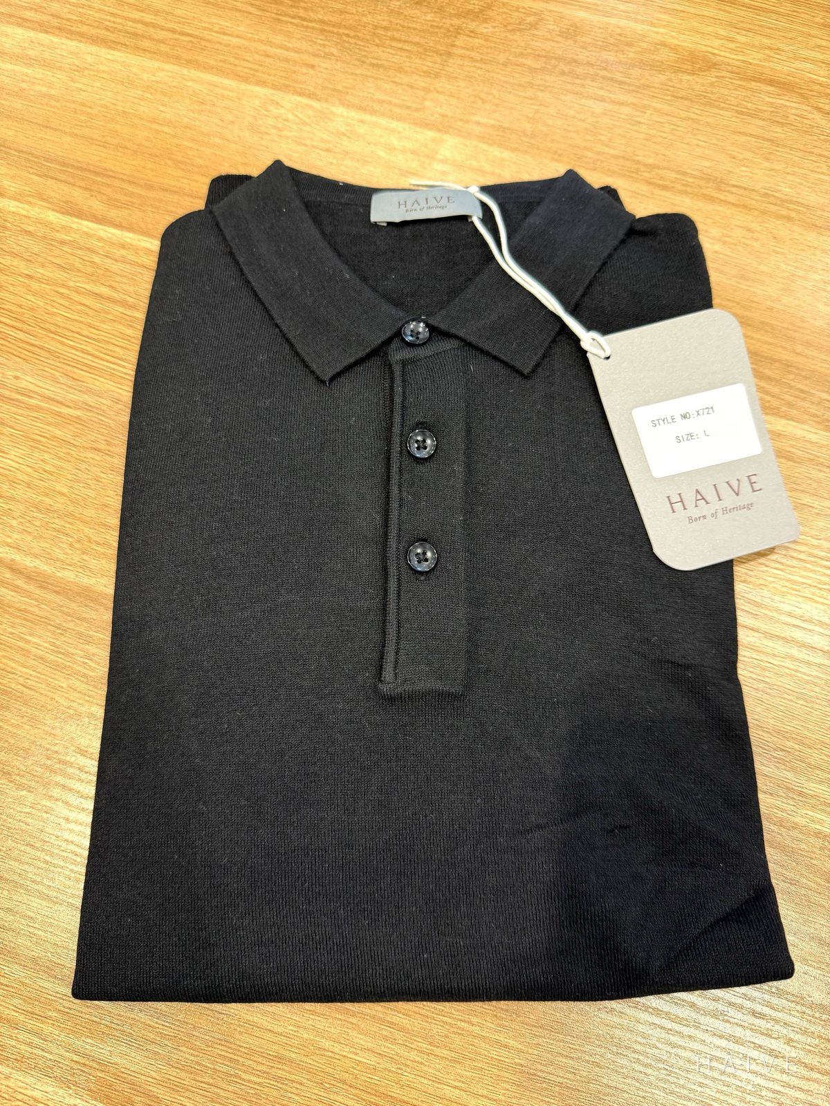 Polo sviter · Qora